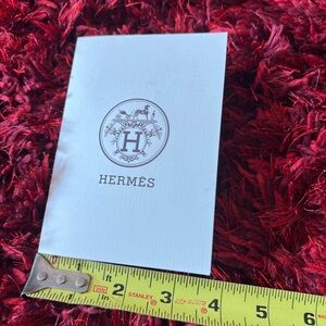 Hermes White Stationery Card